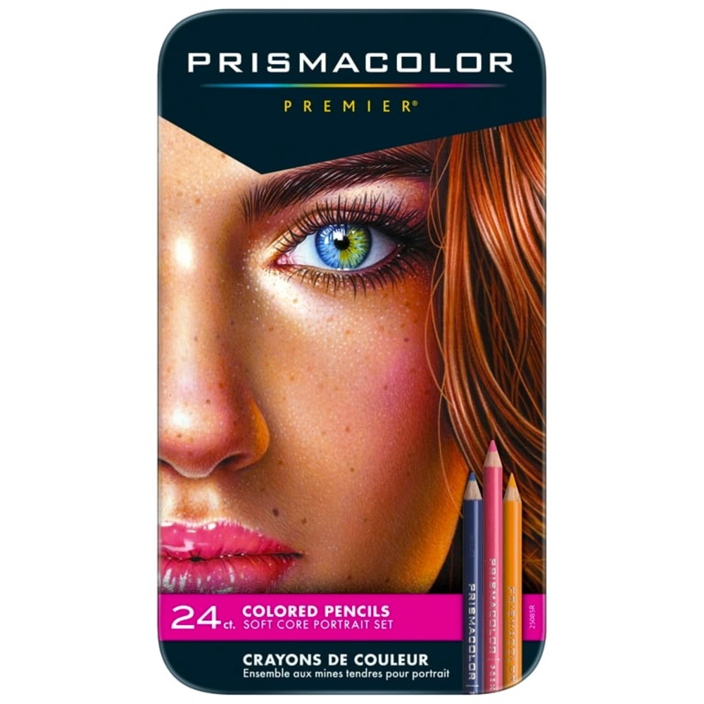 Prismacolor Premier Colored Pencils Portrait Set Soft Core 24 Pack NEW!!
